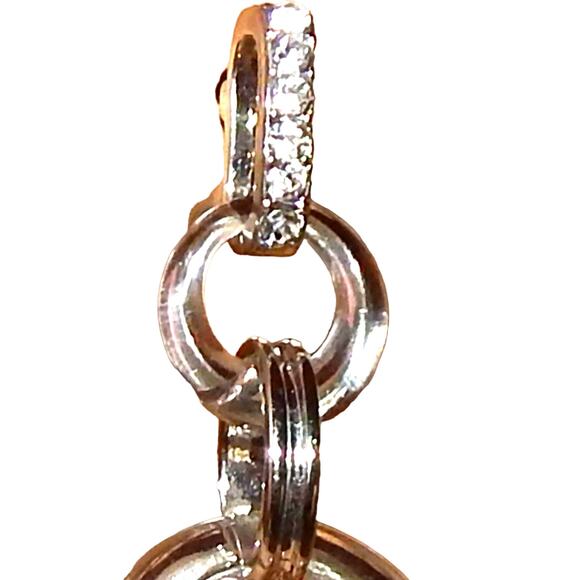 Clearly Clear Double Hoops Earrings - Picture 10 of 11